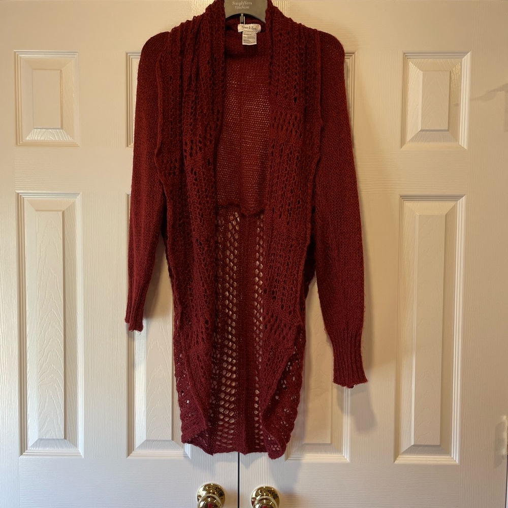 Grace and Lace sweater- can be worn two ways - L/XL